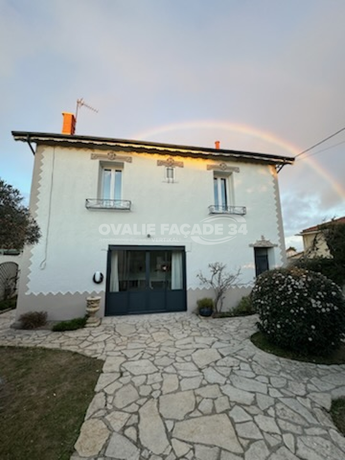 Nettoyage façades d'une maison à Servian, 34290, HERAULT