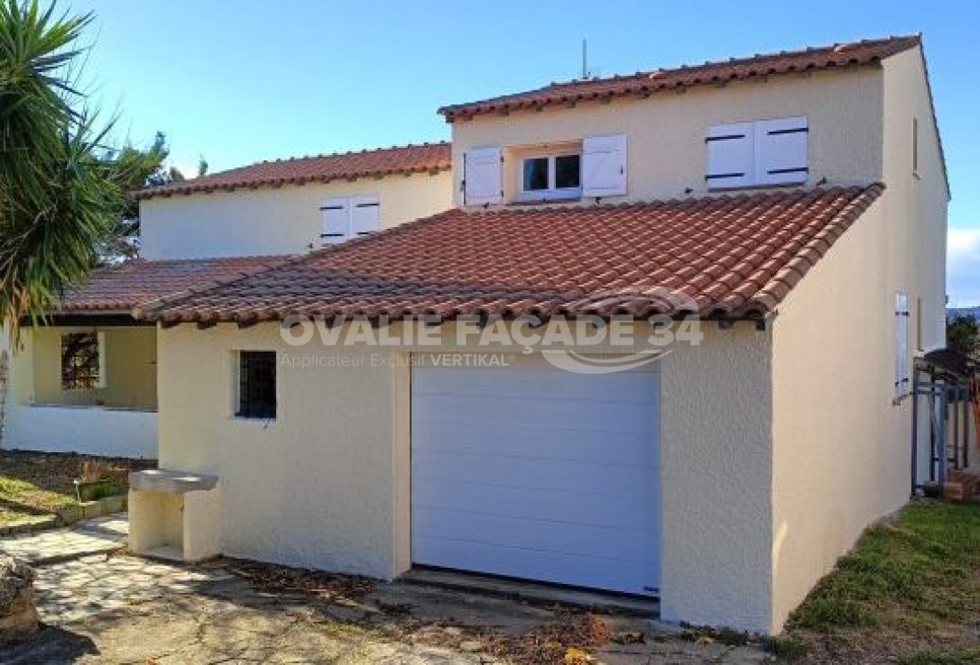 Rénovation façades d'une maison à Thézan-les-Béziers, 34490, HERAULT